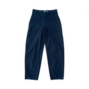 Aritzia Wilfred Free Utility Pants Black Modern High Rise Cropped Women's Sz 6